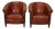 Vintage Dutch Cognac Leather Club Chairs, Set of 2 For Sale