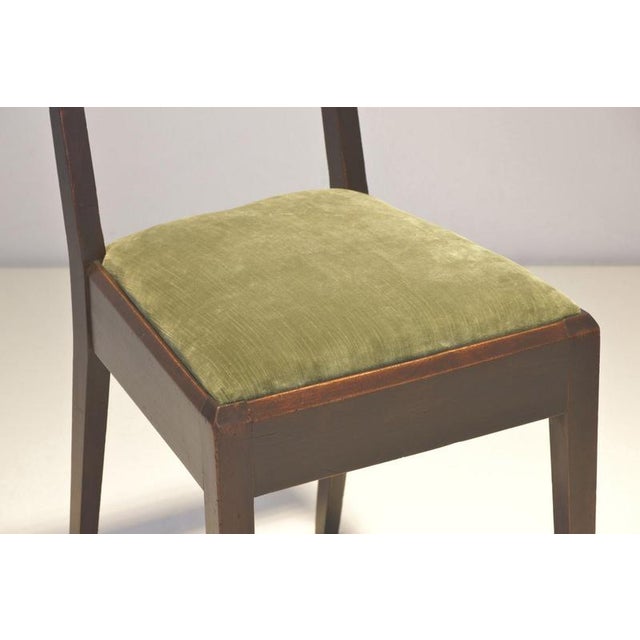 Cubist Dining Chairs in Stained Alder Wood, 1925, Set of 2 For Sale - Image 9 of 16