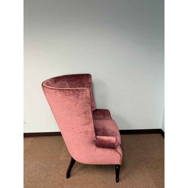 Art Deco 1980s Upholstered Accent Chair / Club Chair For Sale - Image 3 of 4