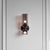 2 x Edie Sconce Dimensions: 13.5"H x 5.5"W x 6"D Finish: Vintage Brass with Clear or Smoked Grey Glass Incandescent bulbs...