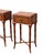 Brown Pair Ethan Allen Faux Bamboo Burl Sofa/Bedside Tables For Sale - Image 8 of 13
