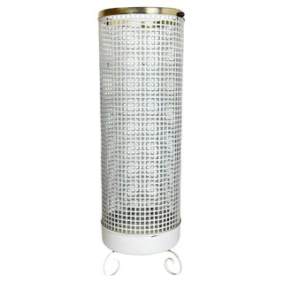 Mid-Century Hollywood Regency Brass Umbrella Stand in the style of Mathieu Matégot, France, 1950s For Sale
