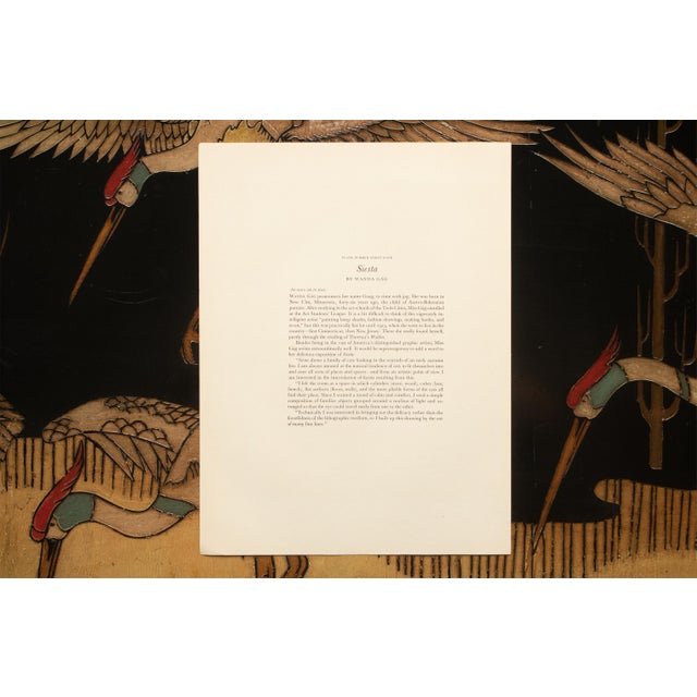 Paper 1939 After Wanda Gag "Siesta", First Edition Period Offset Lithograph For Sale - Image 7 of 9