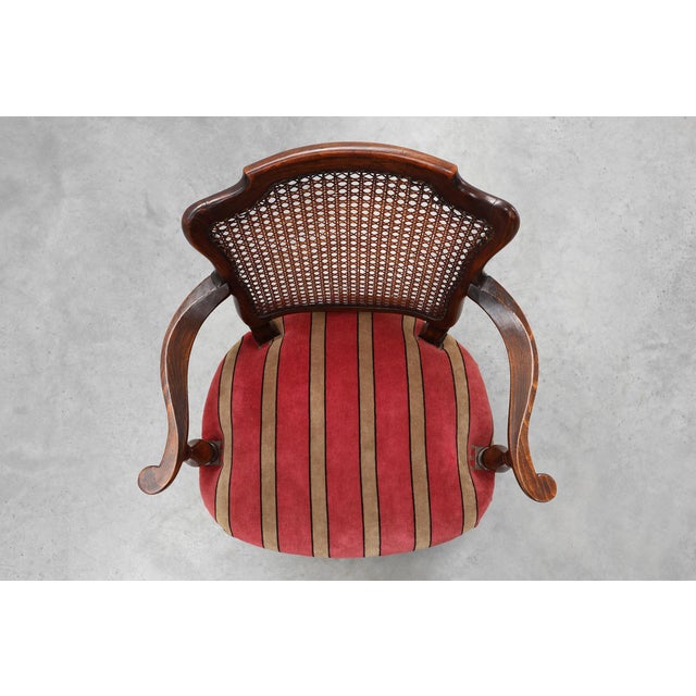 Louis XV Style Oak and Cane Armchair, France, 1890 For Sale - Image 11 of 15