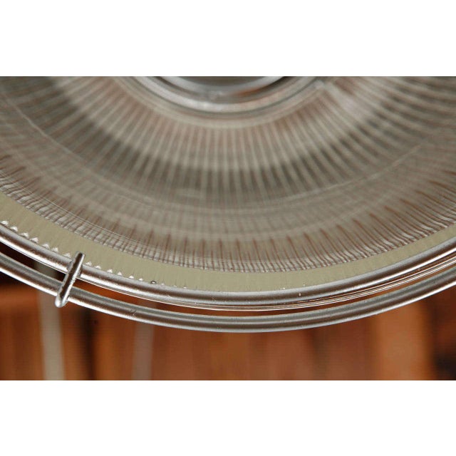Silver Industrial Holophane Fixture For Sale - Image 8 of 10