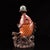Vintage Chinese Cloisonne Enamel Koi Fish Statue, Champleve Carp Sculpture With Lotus Wave Base For Sale In Los Angeles - Image 6 of 9