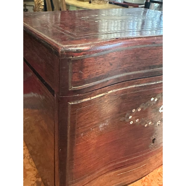 Late 19th Century Antique French Napoleon III Marquetry "Cave À Liqueur" Liquor Cabinet, C. 1860-1880. For Sale - Image 5 of 12