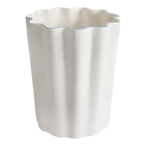 Le Marais Scallop Bath Accessories - Waste Basket, Cornflower Blue