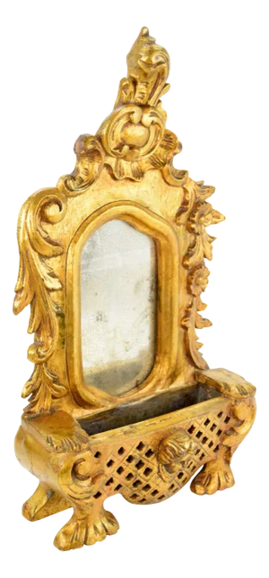 Antique Gilded Table Mirror