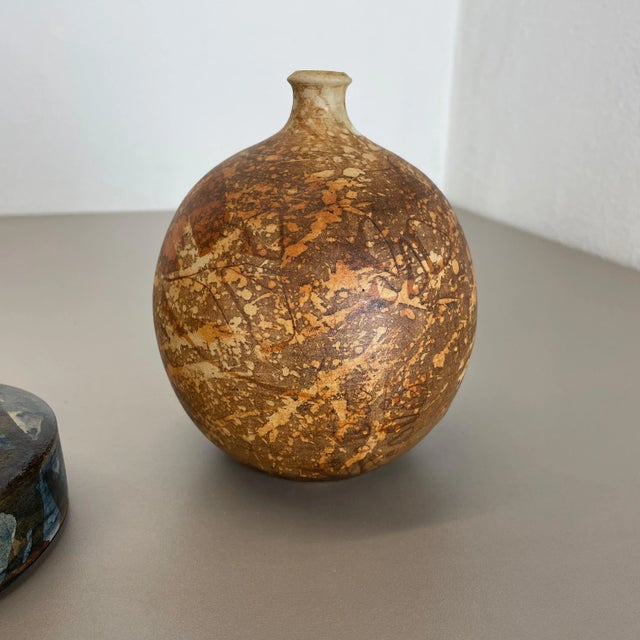 Beige Studio Pottery Sculptural Objects from Gerhard Liebenthron, Germany, 1970s, Set of 2 For Sale - Image 8 of 17