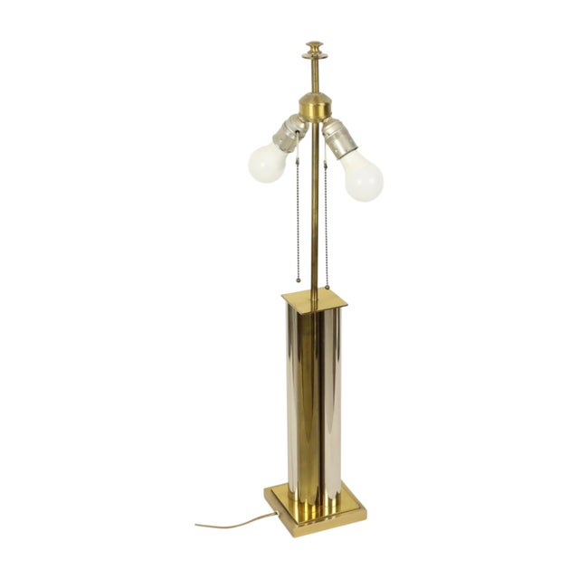 Hollywood Regency Table Lamp in Brass, 1960s For Sale - Image 4 of 18