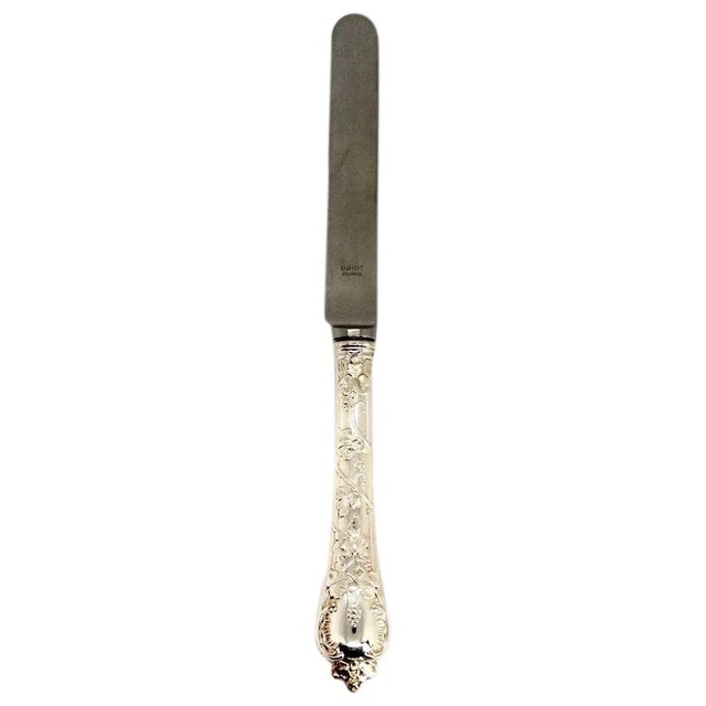 Early 21st Century French Odiot Demidoff Sterling Silver & Stainless Steel Salad Knife For Sale - Image 9 of 9