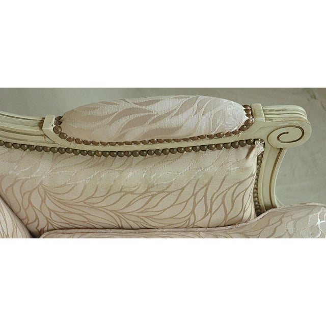 Louis XVI Style Bergeres, a Pair For Sale - Image 9 of 14