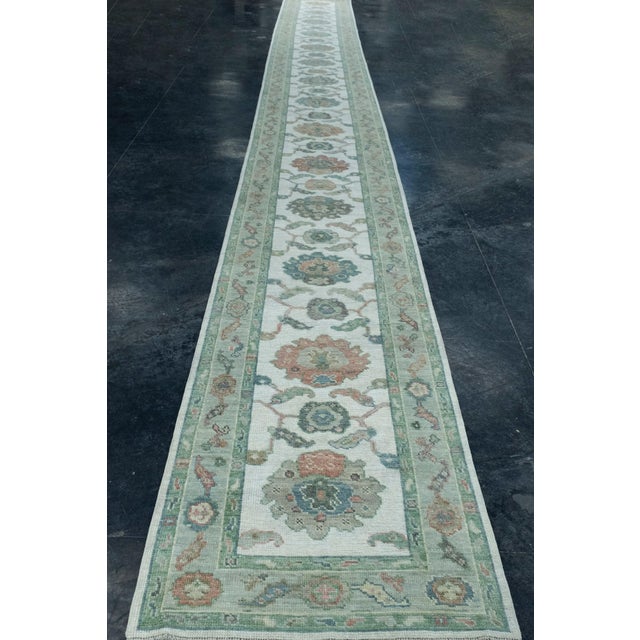 Turkish Oushak Runner Rug 2'10" x 29'1" #17557 Explore a curated collection of hallway runners, wool rugs, and handmade...