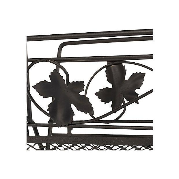 Mid-Century Modern 1960s Mesh & Leaf Magazine Rack For Sale - Image 3 of 5