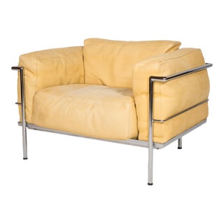 1980s Le Corbusier Lc3 Grand Modele for Alivar Lounge Chair For Sale