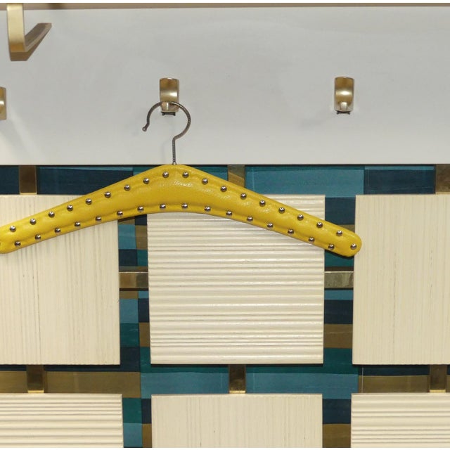 Mid-Century Modern Vintage Wall Unit with Hat Shelf, 1970s For Sale - Image 3 of 9