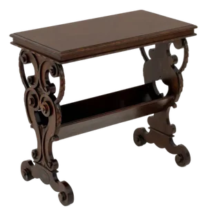 Renaissance Style Mahogany Side Table