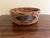 Vintage Round Woven Oak Casserole Serving Basket With Leather Handles For Sale - Image 11 of 13