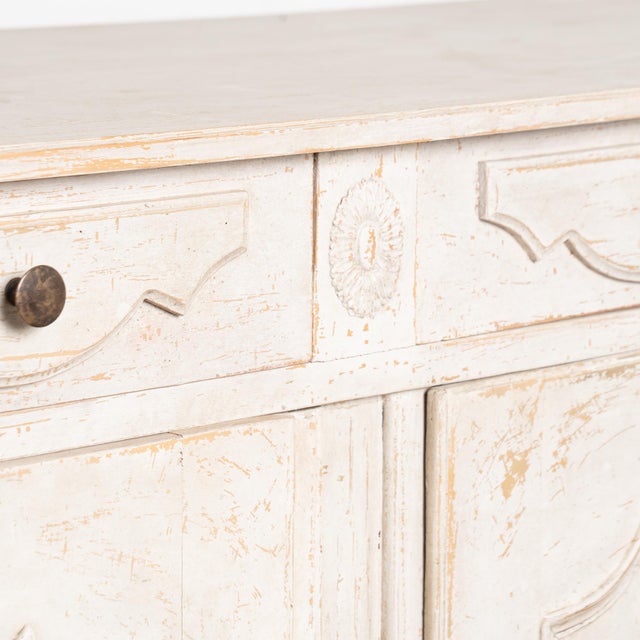 Early 19th Century French Sideboard Buffet Painted White For Sale - Image 10 of 17