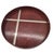 Art Deco Round Dark Veneer Tray with Metal Decoration, 1930s For Sale - Image 9 of 9
