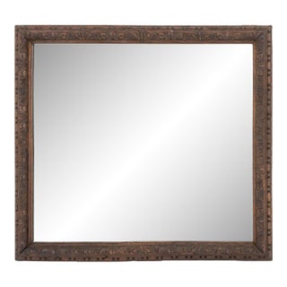 Neoclassical Style Carved Wood Framed Mirror For Sale