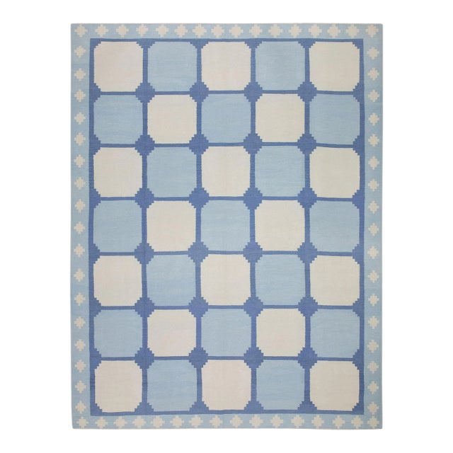 Modern Handmade Kilim Rug 9'5"x12'3" For Sale