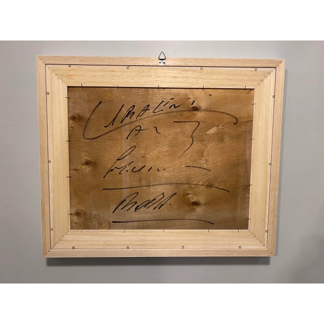 Ezio Bruno Caraceni (1927-1986), MidCentury (1960), Wire & Wood Sculptured Panel, Framed For Sale - Image 4 of 7