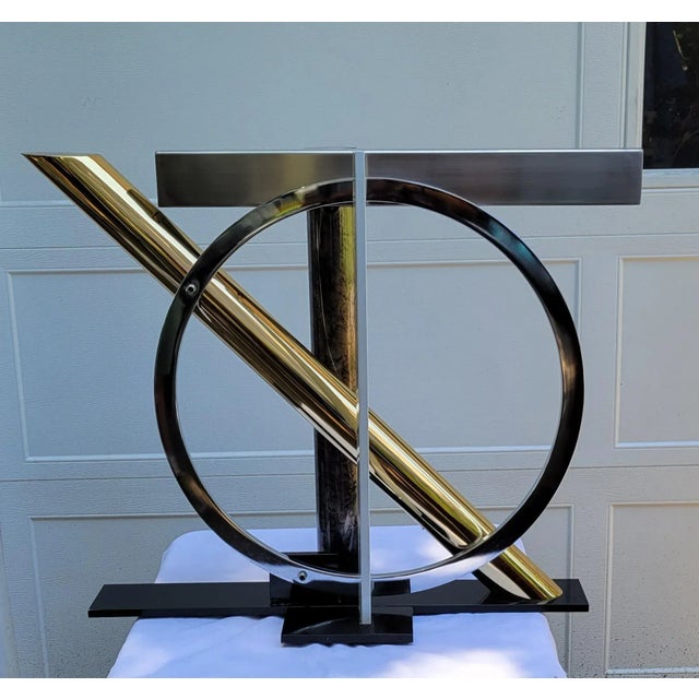 1990s Kaizo Oto for Design Institute of America Console Base For Sale - Image 10 of 11