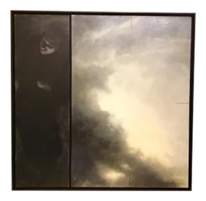 Coriolanus By: Dozier Bell, Moody Oil and Acrylic on Linen Framed Painting
