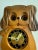 Brown Vintage Mi-Ken Puppy Dog Clock With Moving Eyes For Sale - Image 8 of 8