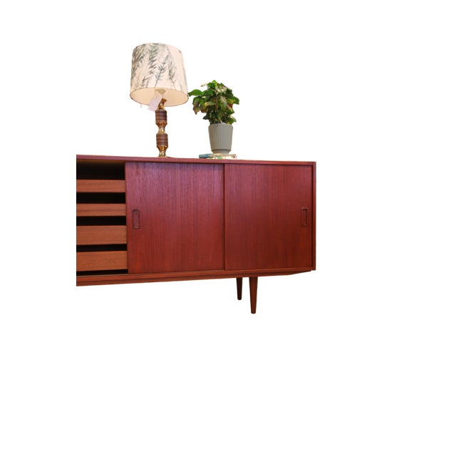 Vintage Danish Teak Sideboard with Sliding Doors, 1960 For Sale - Image 18 of 18