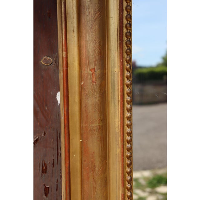Mid 19th Century Louis Philippe Gold Mirror, 1850 For Sale - Image 5 of 7