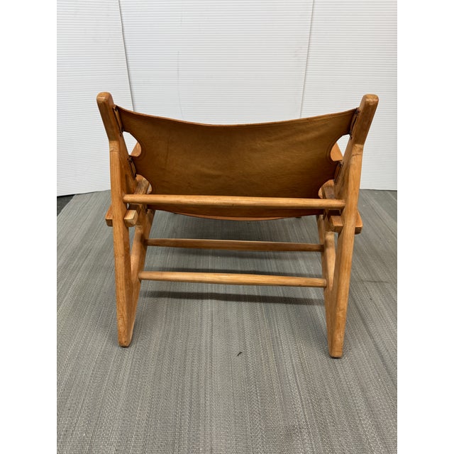 Tan Sohnne Hunting Chair, Reproduction For Sale - Image 8 of 15