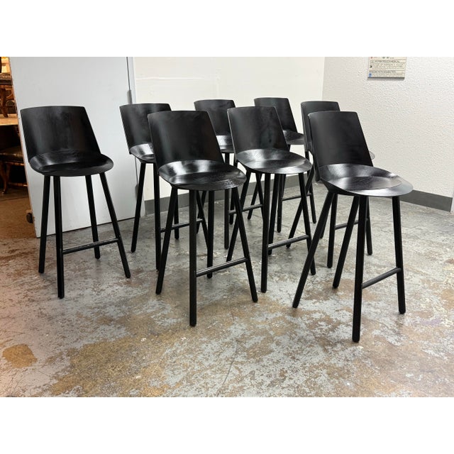 Modern Stefan Diez for E15 Jean Bar Stools, Set of Eight For Sale - Image 3 of 12