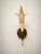 Floral Applique with Murano Glass, 1980s, in Very Good conditions. Designed 1980 to 1989 Up to 250V (Europe/UK...
