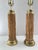 Pencil Reed Rattan Table Lamps With Brass Details- A Pair For Sale - Image 4 of 10