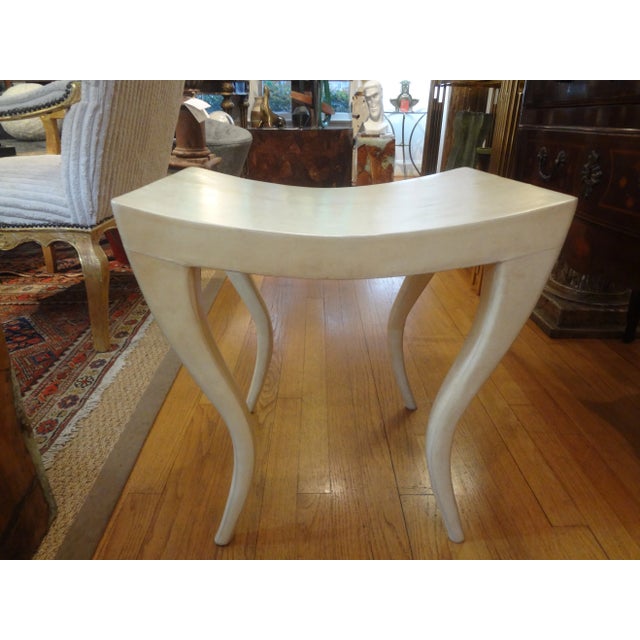 French Modern Parchment Bench by R & Y Augousti For Sale - Image 9 of 12