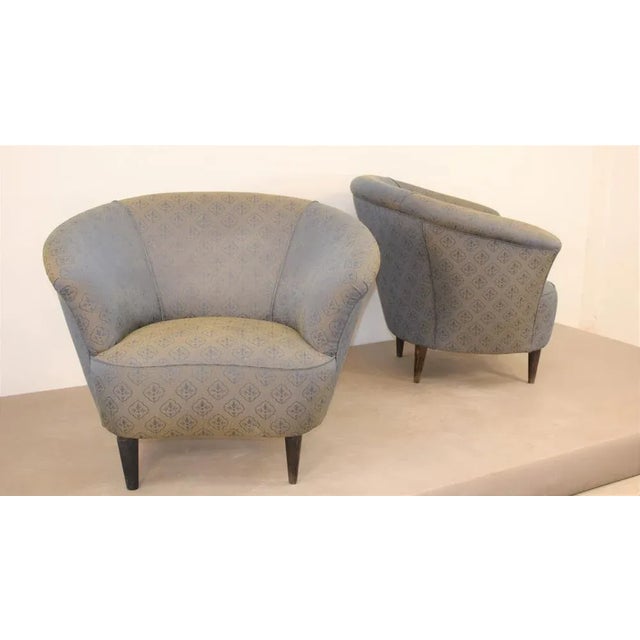 Armchairs in Style of Ico Parisi, Italy, 1950s, Set of 2 For Sale - Image 4 of 13