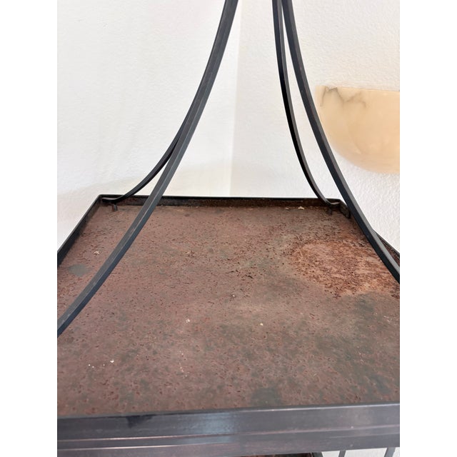 Late 19th Century Tall Gothic Cathedral-Style Iron & Glass Terrarium Vitrine on Stand For Sale - Image 10 of 11