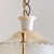 Mid-Century Modern Italian Cylindrical Ivory Lacquer + Starburst Glass Lantern Pendant, 1950s For Sale - Image 3 of 11