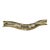 Late 20th Century Virginia Metalcrafters Colonial Williamsburg Brass Serpentine Fender Cw 102 For Sale