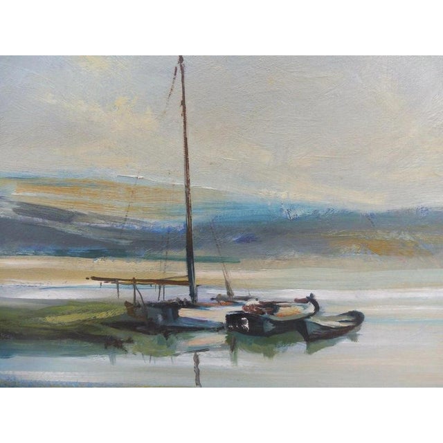 Matt Bruce, Lochside View, 1980s, Oil Painting on Board, Framed For Sale - Image 9 of 14
