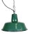 Small Industrial Green Enamel Pendant Lamp, 1960s For Sale