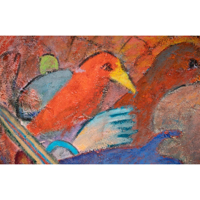 Florence Putterman (1927 - 2021) - Acrylic & Sand on Canvas For Sale - Image 4 of 7