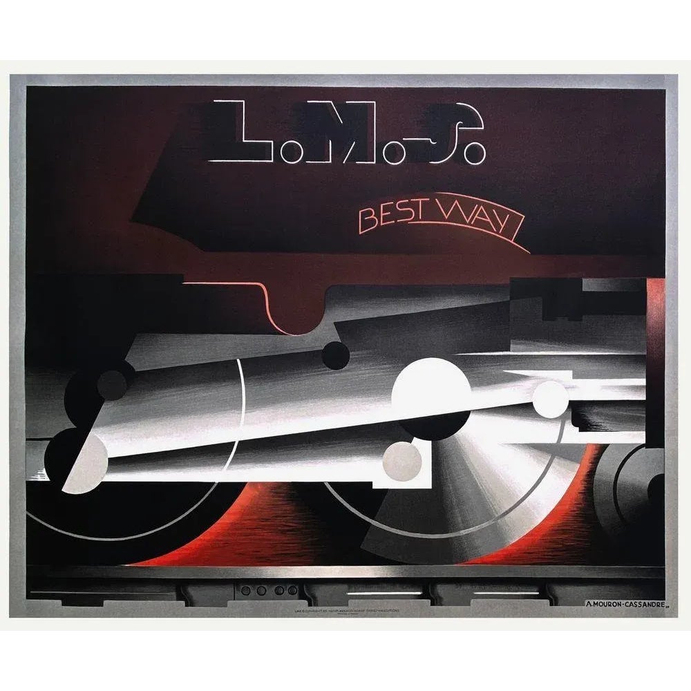 1985 Adolphe Cassandre After L.M.S. Best Way 1928 | Chairish