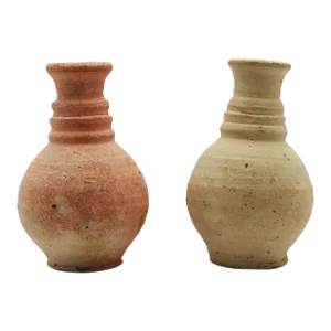 9th-10th Century Moorish Set of Two Funerary Gift Bottles, Iberian Peninsula