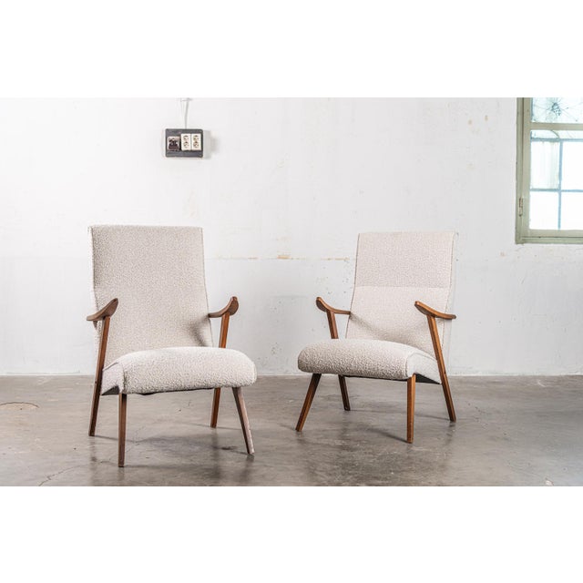 Mid-Century Armchairs, 1960, Set of 2 For Sale - Image 4 of 4