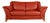 Two-Seater Leather Red Sofa Couch by Natuzzi For Sale
