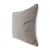 Bring a touch of global-inspired elegance to your space with this grey and silver patterned down pillow. Featuring an...